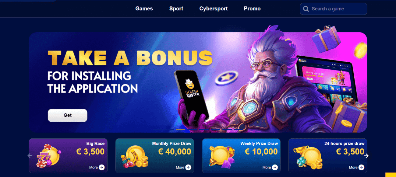 Homepage Golden mister Casino